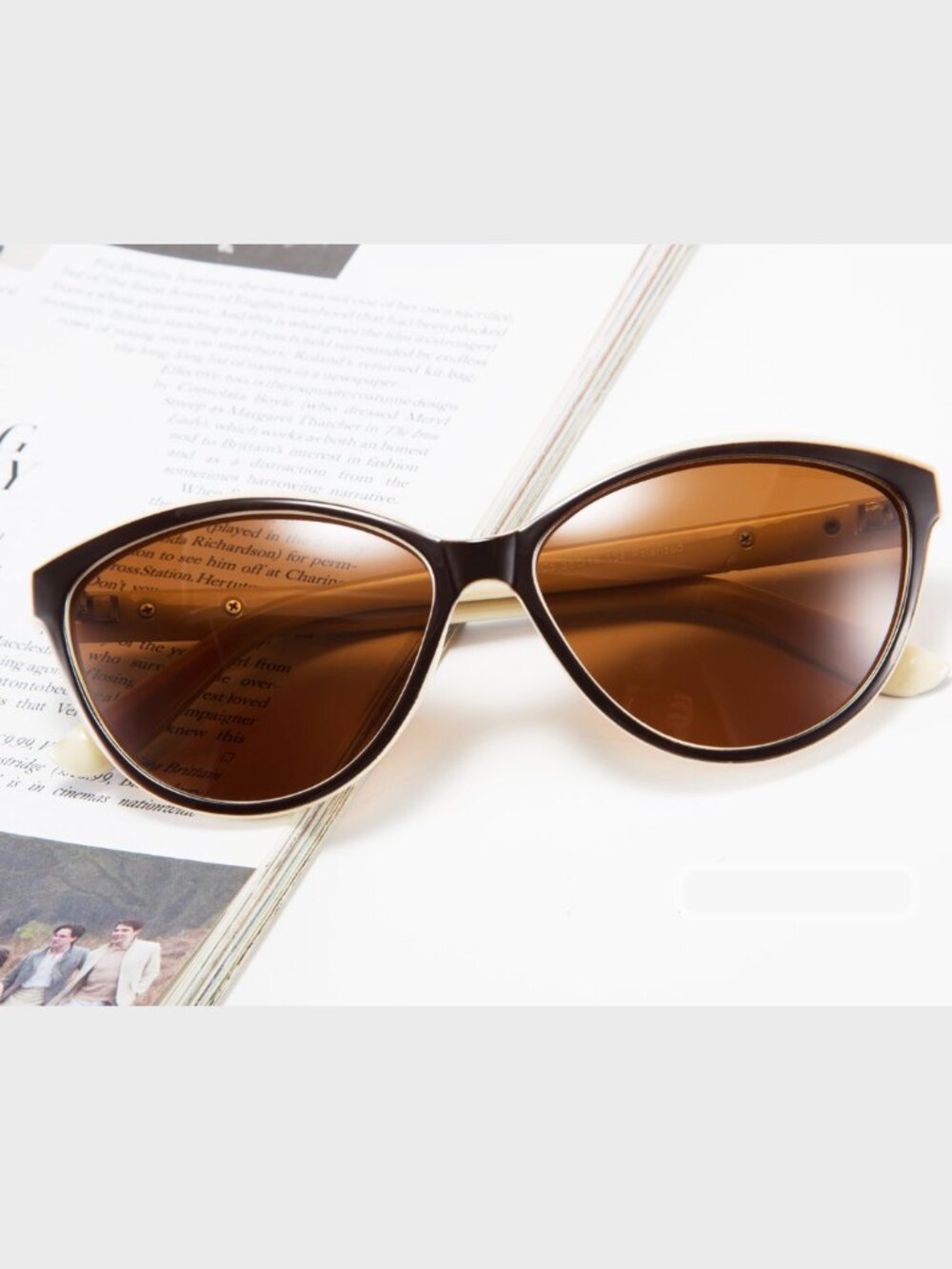 LolaDiva - Sunglasses, White Coffee (🛍25% OFF ANY TWO ITEMS🛍) - Picture 3 of 6
